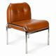 The 'Eurochair' leather armchair by Girsberger