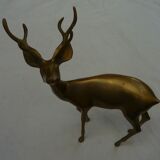 Deer, animal brass, vintage 70s