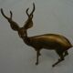 Cerf laiton animalier vintage 70s