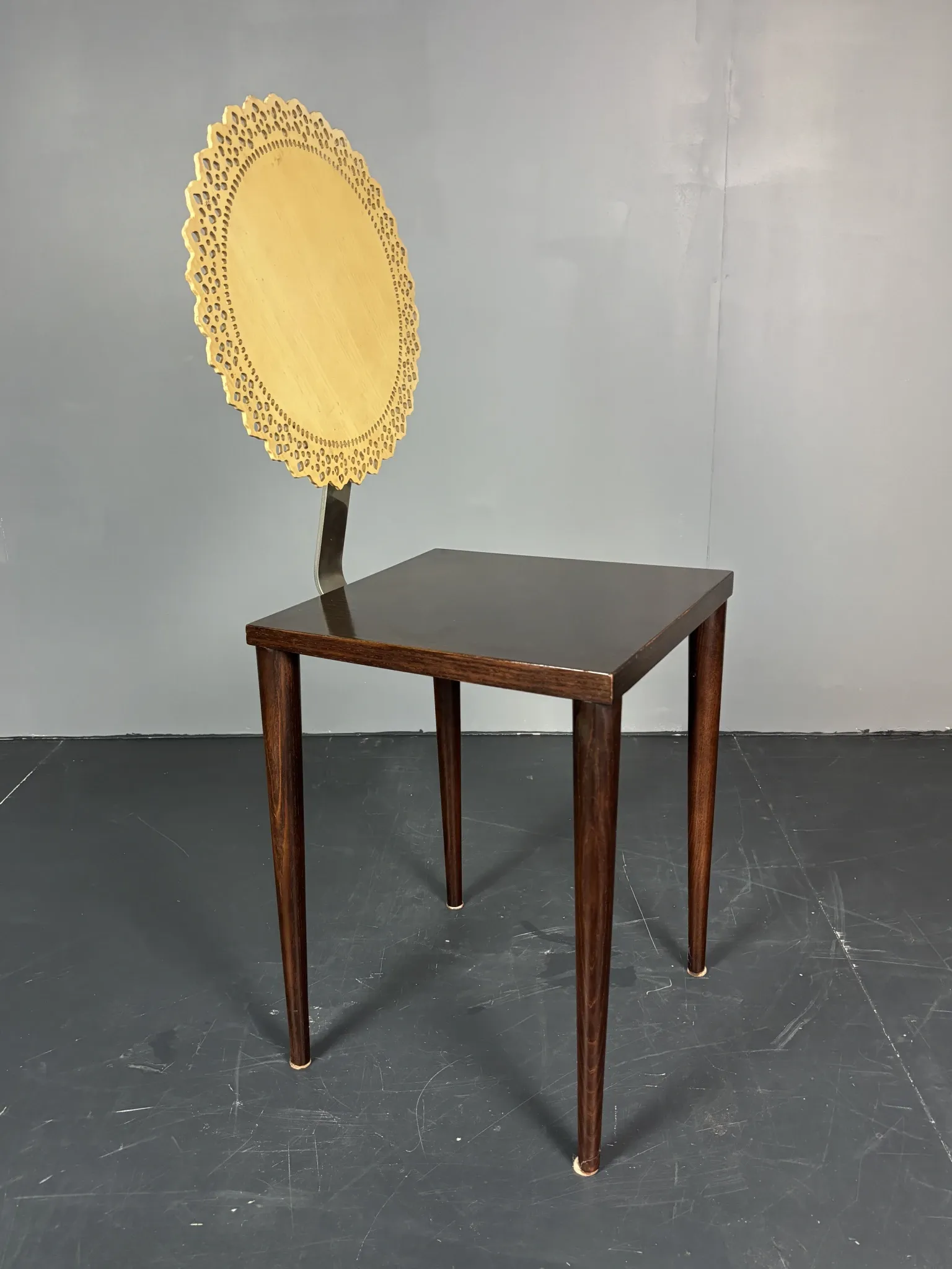 Sculptural Italian Tatlim side chair dining chair by Marco Mencacci 1990s