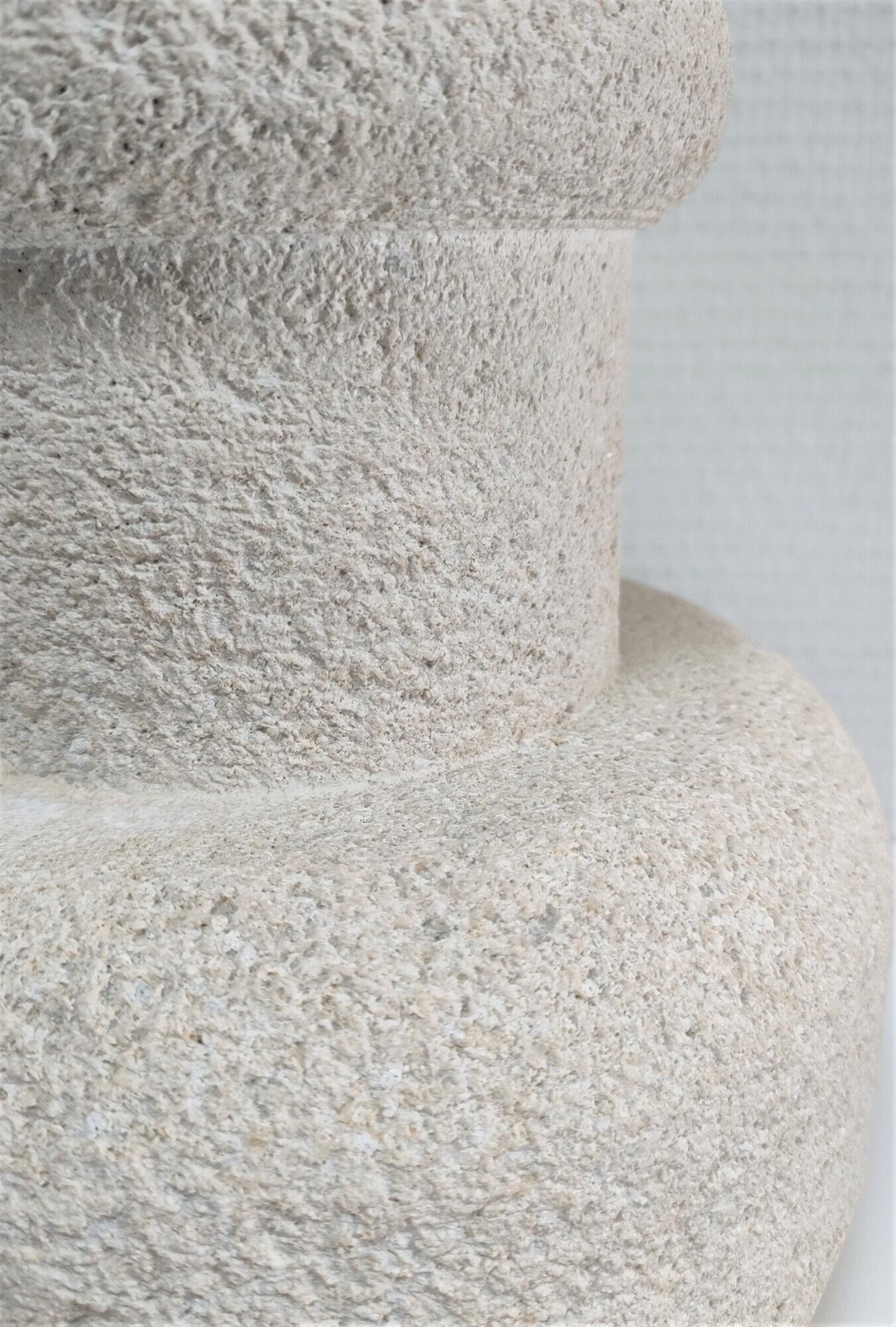 Sculptural lamp foot in natural stone design 70s