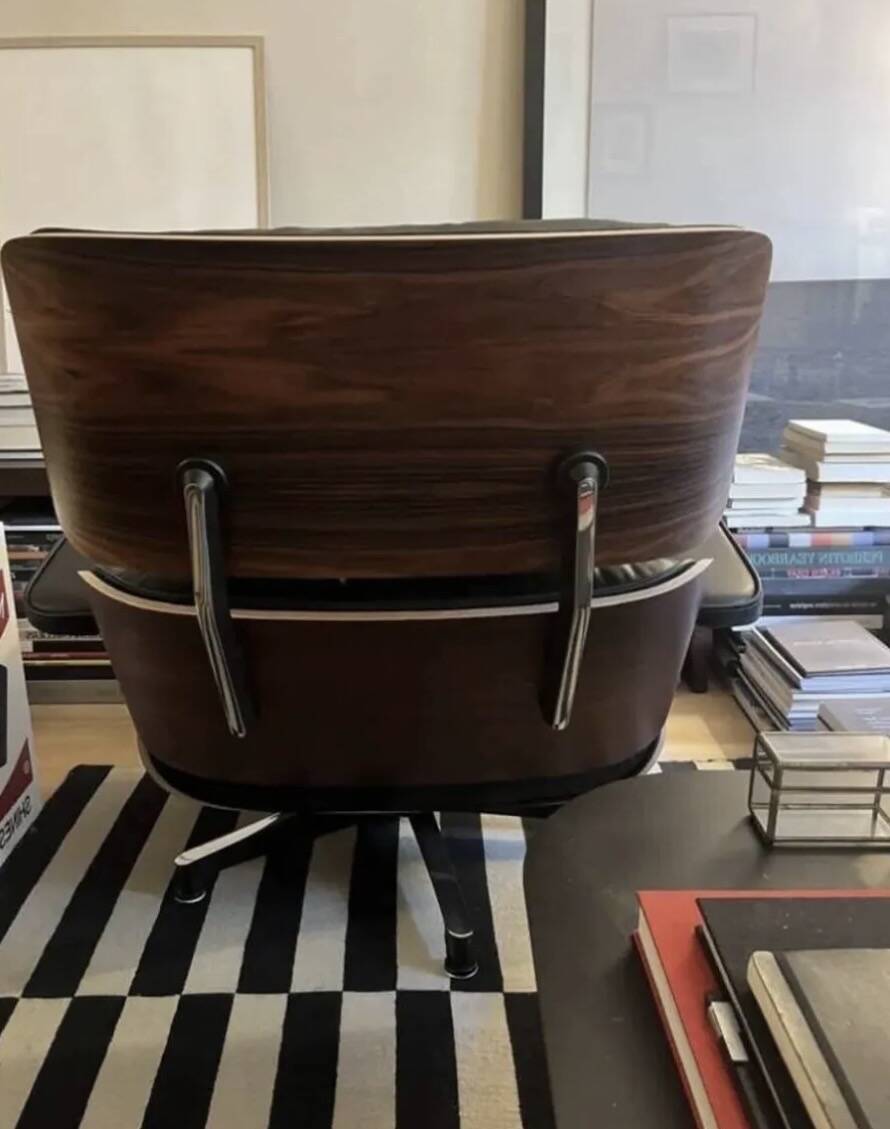 Fauteuil et ottoman Charles et ray eames