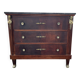 Commode Retour d’Égypte en acajou et bronze doré – dessus marbre noir