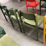 Series 10 colorful chairs design of the 80s