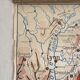 Vintage school map 1950 double-sided "The Garonne / the Rhône"