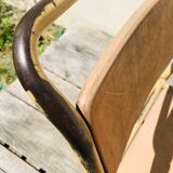 Series of 4 vintage school chairs