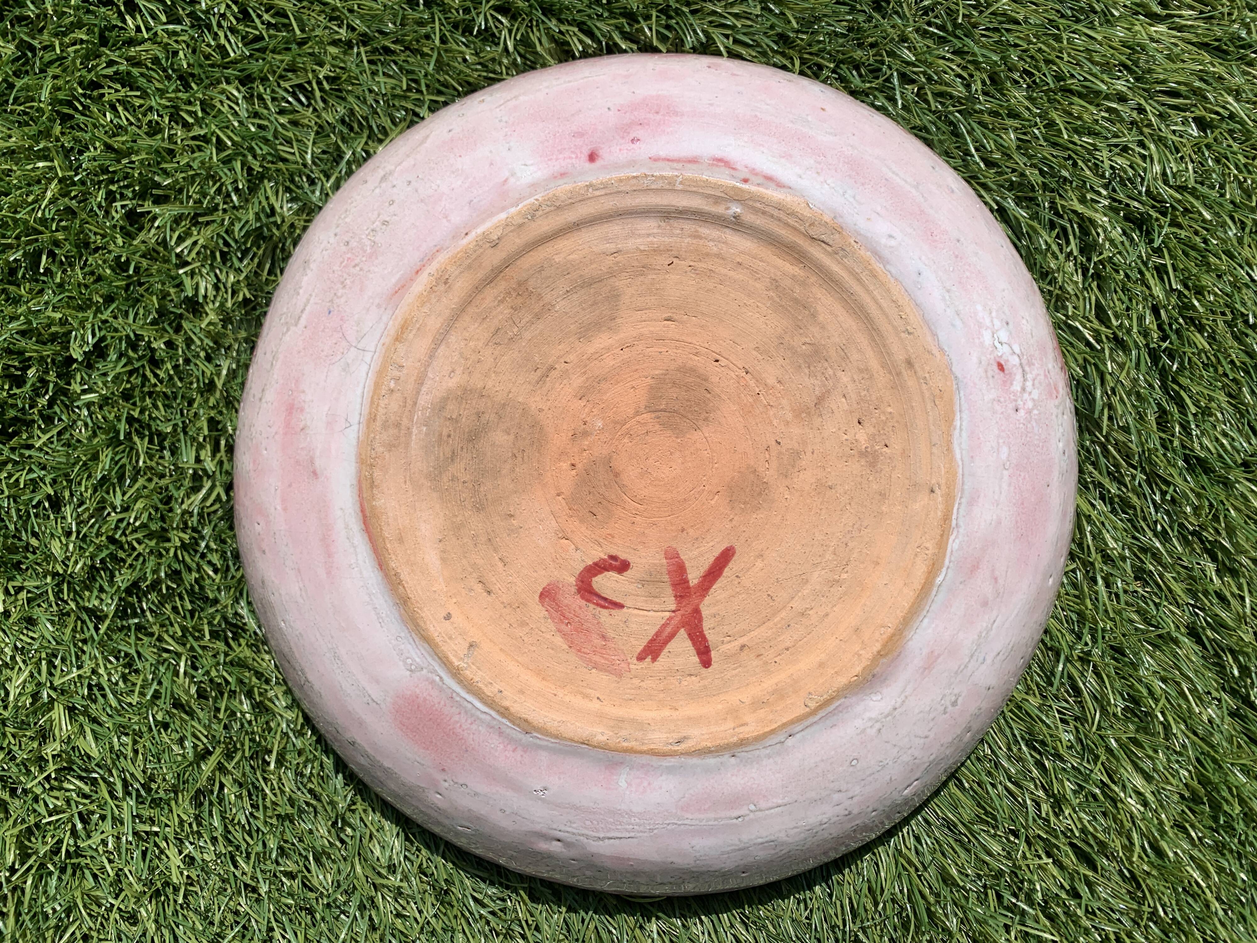 Cup or tidy ceramic signed Cazaux Biarritz