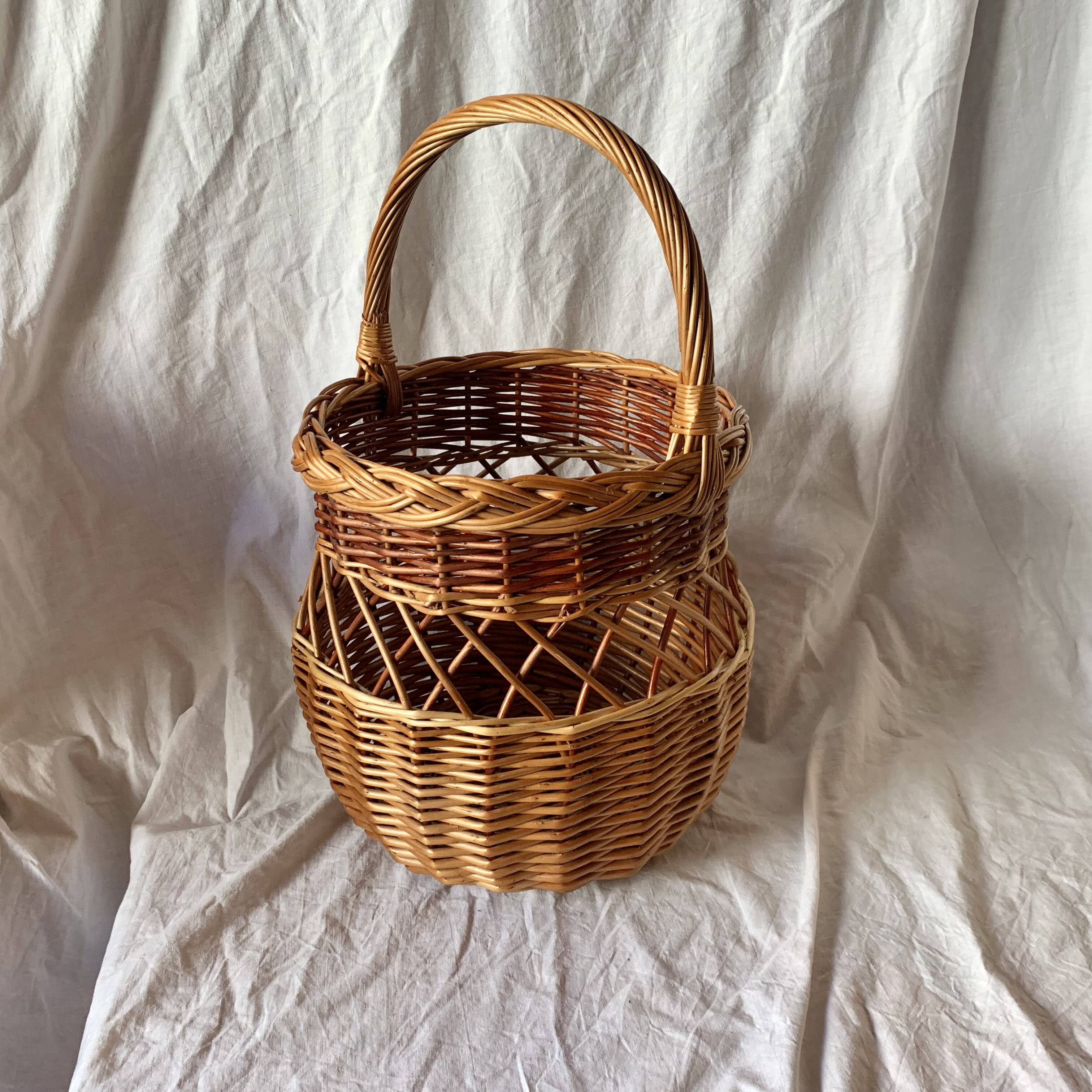 Vintage wicker basket