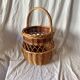 Panier en osier vintage
