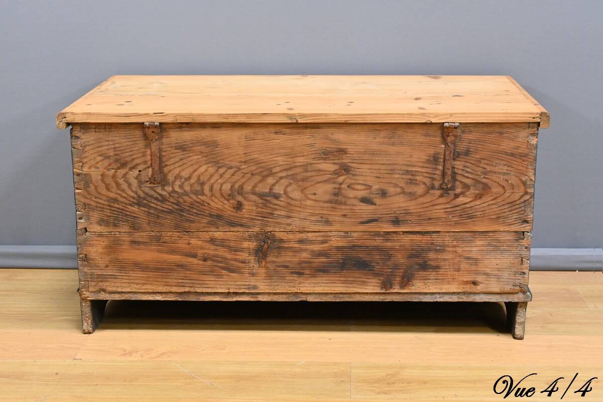 Painted Pine Chest, Eastern Europe – Late 19th Century