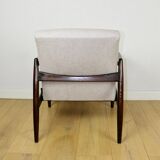 Fauteuil GFM-64, design Edmund Homa des années 70, beige gris