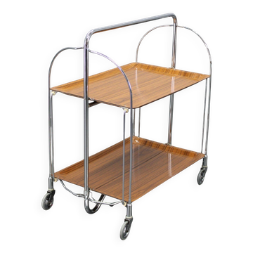 Mid-century folding serving cart, Italy, 1970s