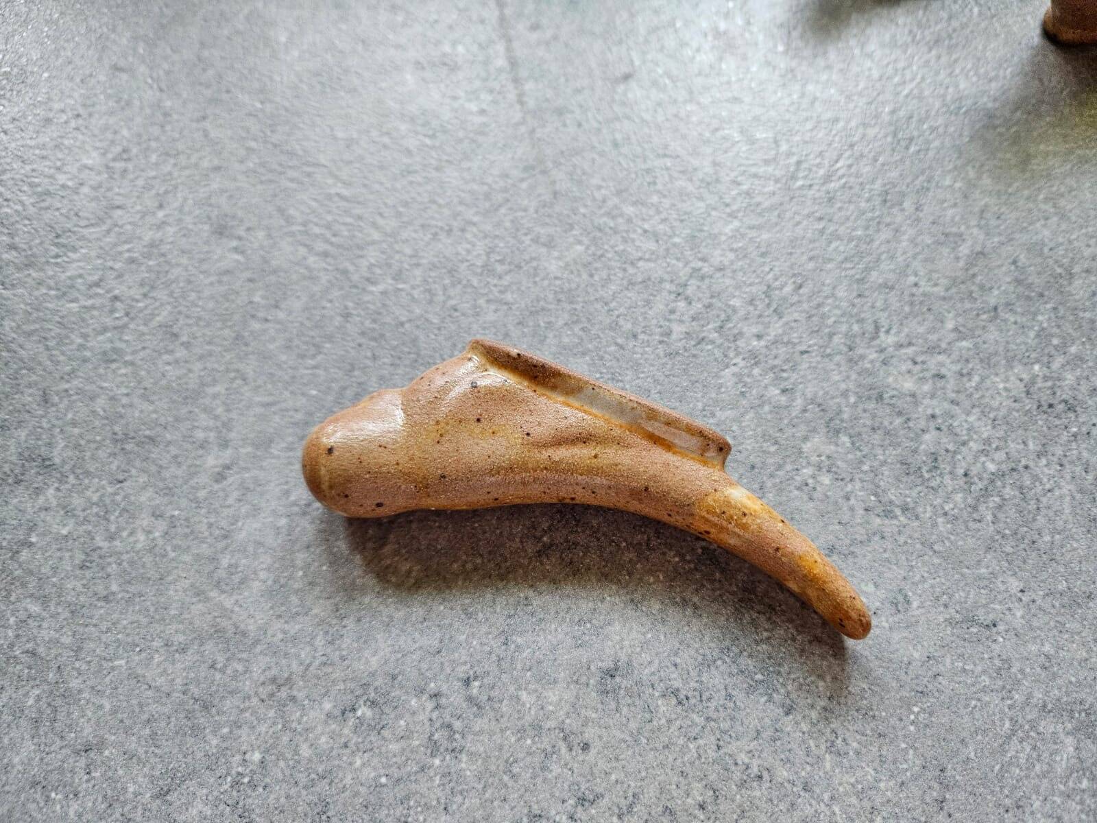 Set of 7 stoneware knife rests - birds