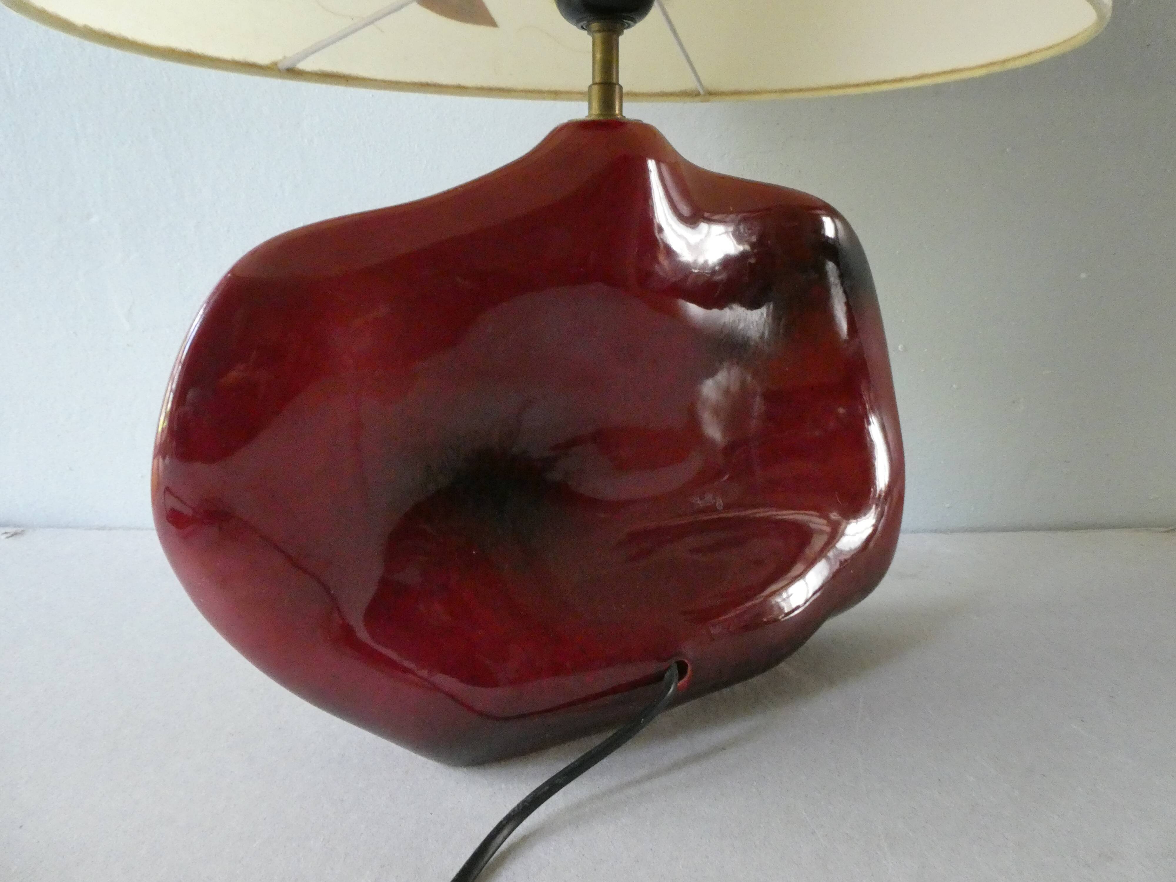 Ceramic lamp shape lens, Idlas, 70s