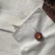 3 white tea towels in damask cotton thread with BN monogram.