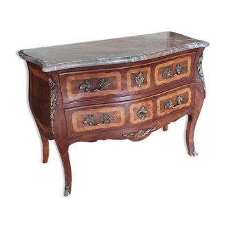 Commode sauteuse style Louis XV, époque XIXème