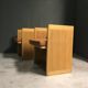 Pair of 1980's italian cubic armchairs