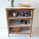 Refurbished vintage Bibus - Natural wood and taupe paint