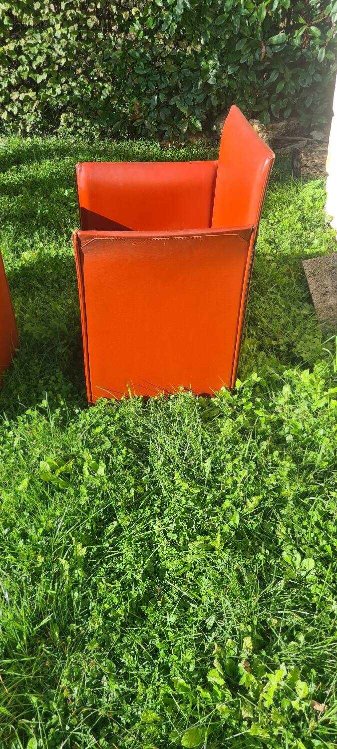 Set of 3 armchairs "401 break" by Mario Bellini for Cassina