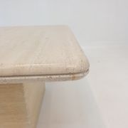 Italian travertine coffee table, 1980s