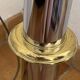 Metal and smoked glass floor lamp