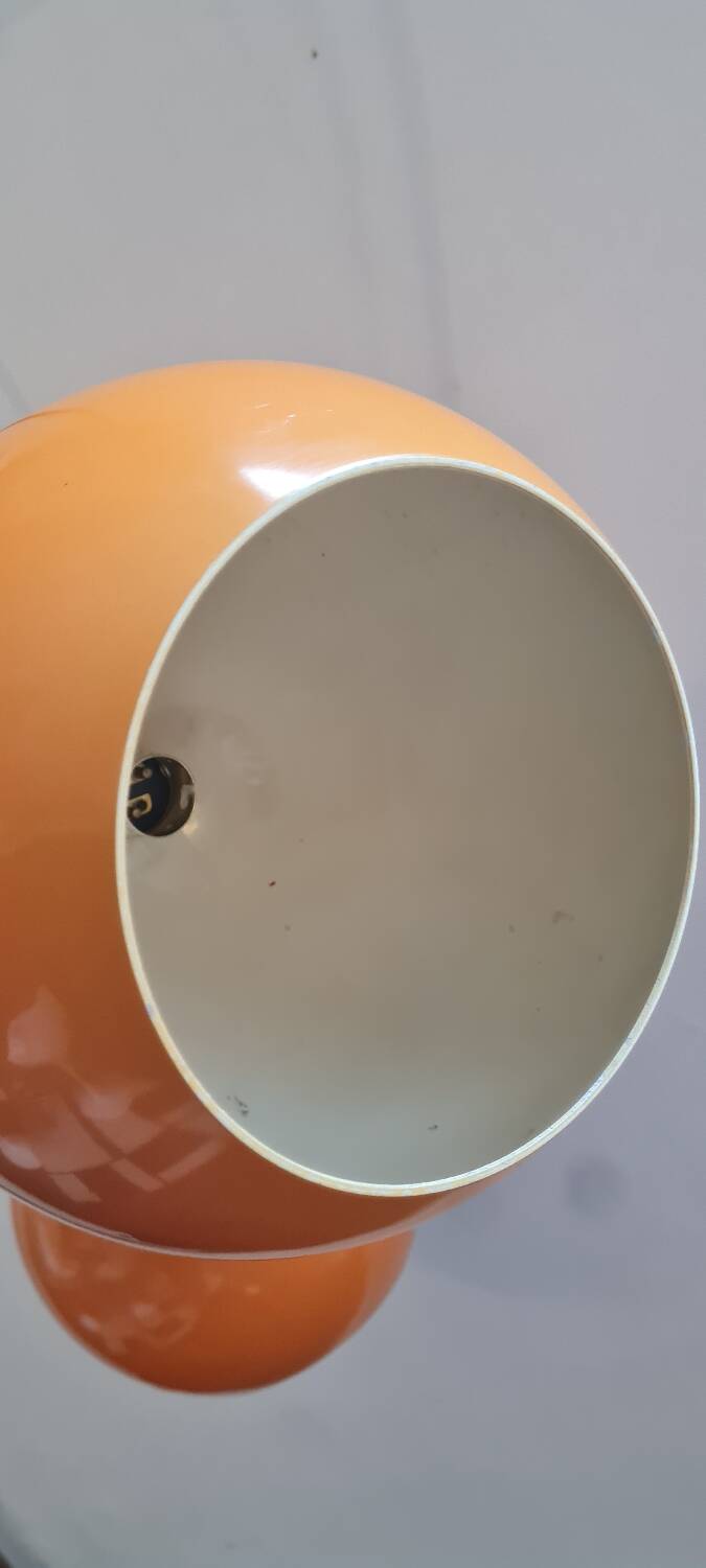 Pair of topan pendant lights VP6 by Verner Panton