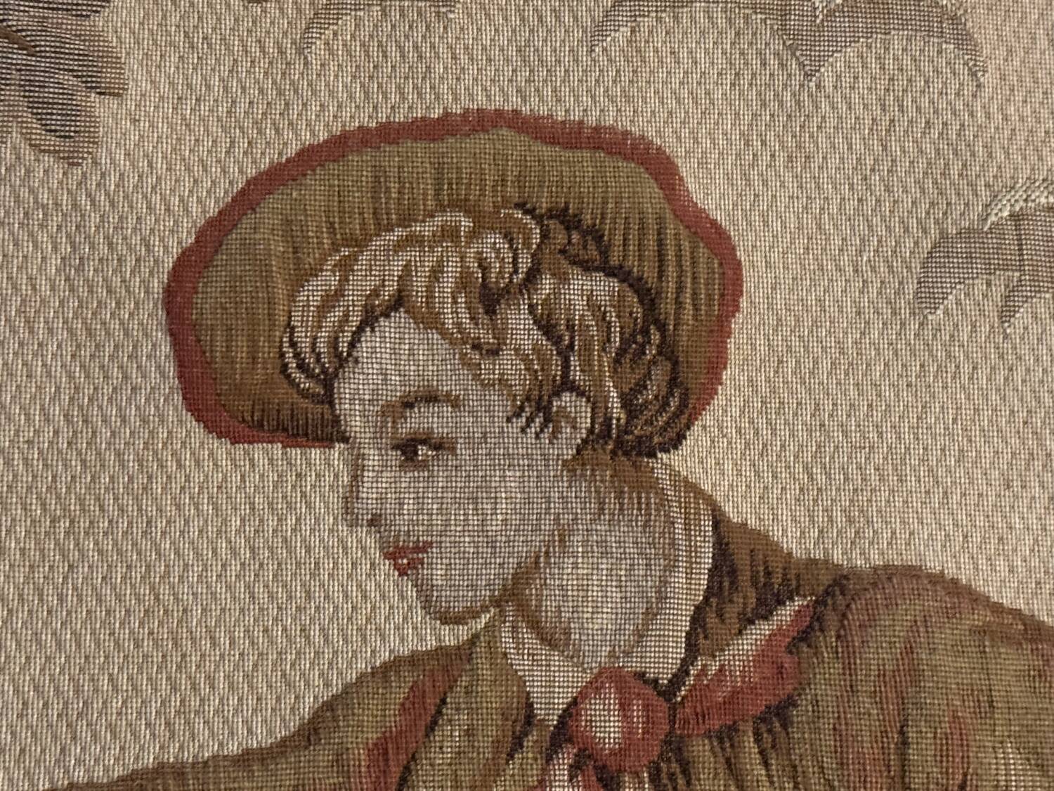 Wall tapestry Point d'Halluin "Gallant Digger"