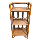Rattan shelf: vintage