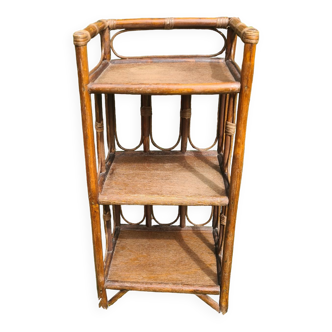 Rattan shelf: vintage