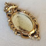 Mirror gilded wood frame - marked - , 34x16 cm