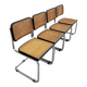 Set of 4 Marcel Breuer cesca black b32 chairs