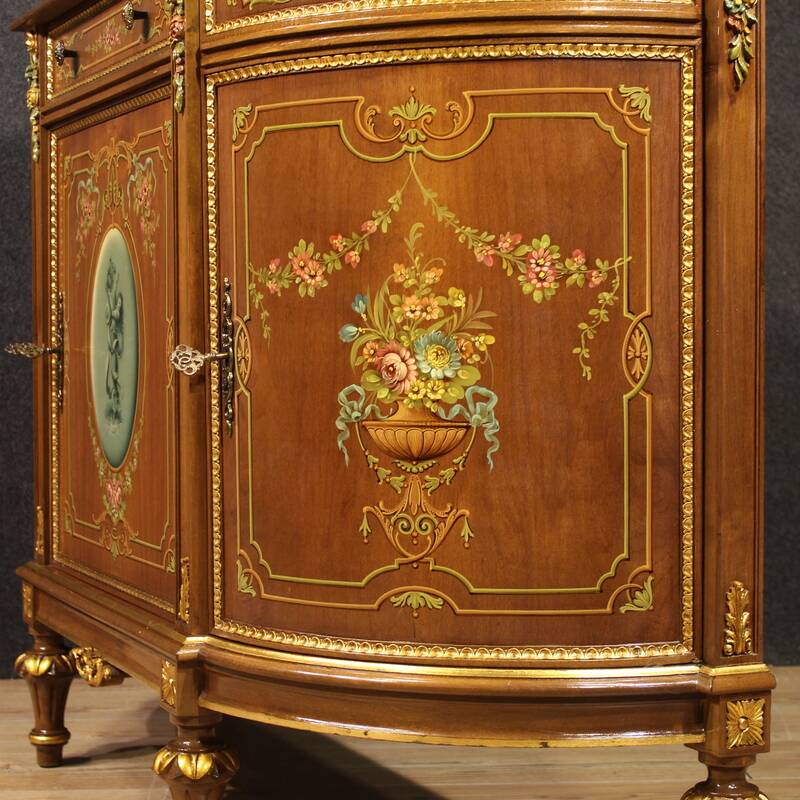 Buffet italien en bois peint et doré du XXe siècle