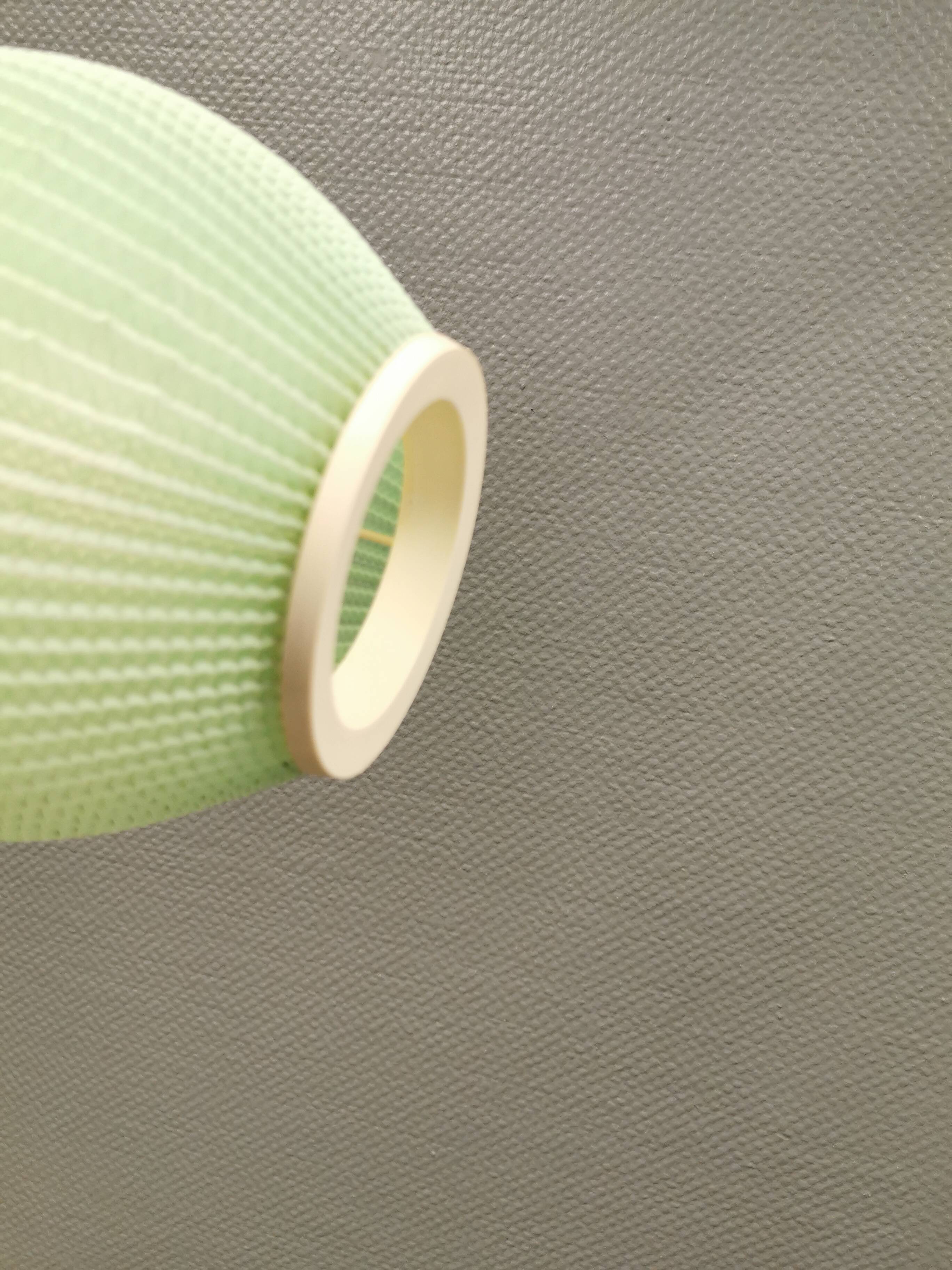 Danish pleated hanging lamp, Pearl Shade, produced by Hoyrup Light and designed by Lars E Schiøler