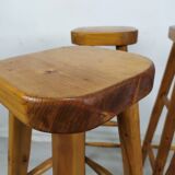 4 brutalist bar stools