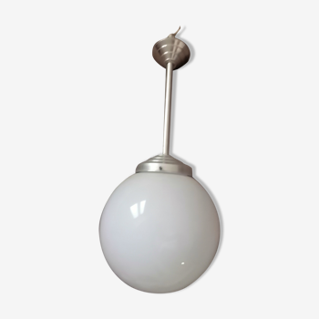 Suspension globe opalin art deco