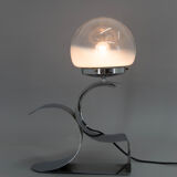 Design Table Lamp with Murano Glass Shade, 1980s