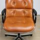 Charles Pollock leather office chair, Knoll edition, 1970
