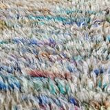 Berber boujaad rug in rustic wool 250 x 185 cm light mottled