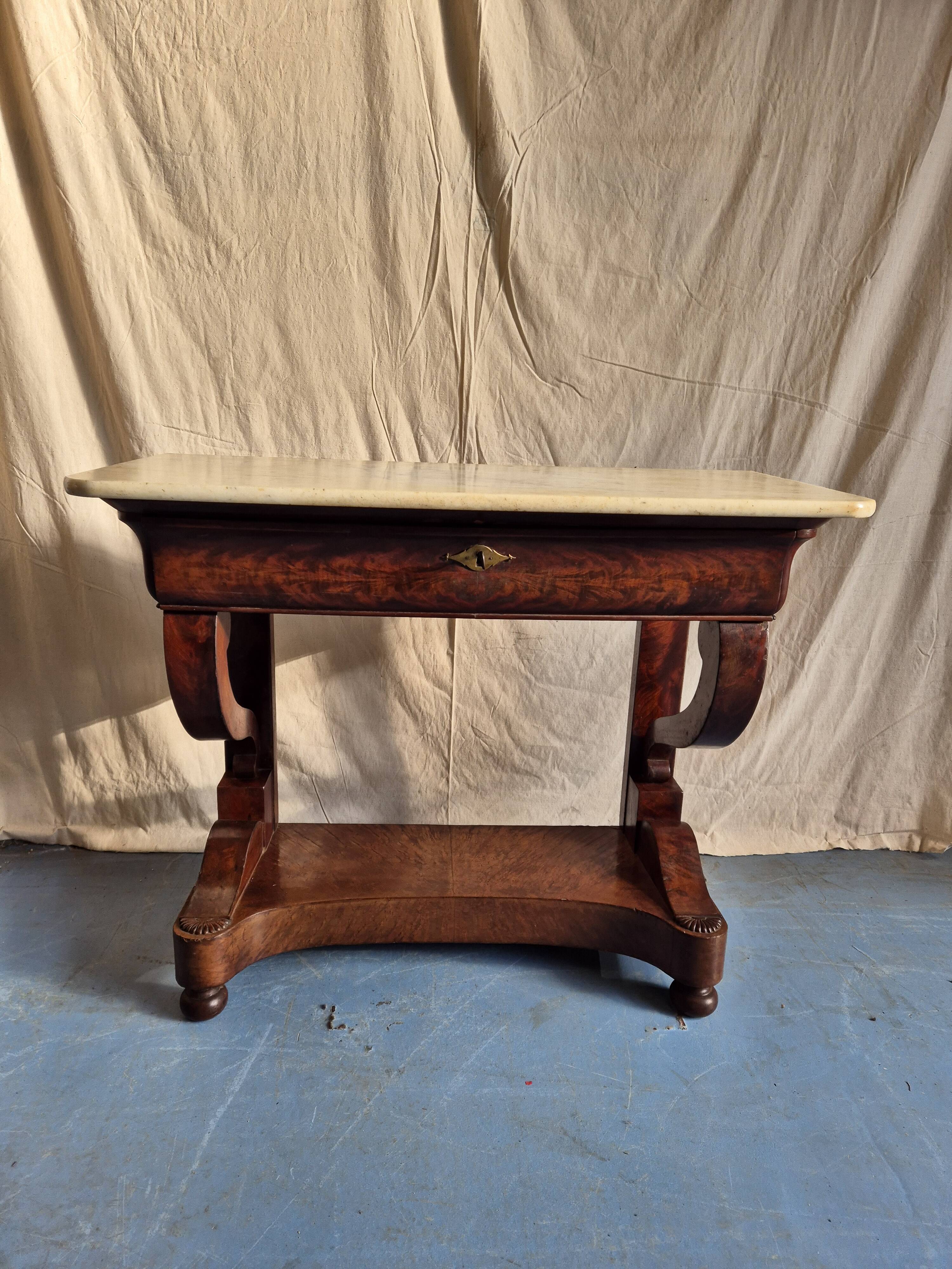 Mahogany console