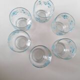 6 forget-me-not glasses