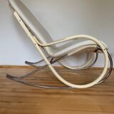 Vintage Swiss rocking chair by Paul Tuttle for Strässle, 1970s