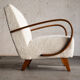 Fauteuil lounge par Jindrich Halabala, années 1940