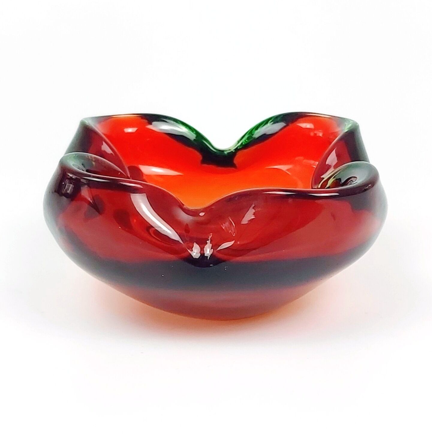 Cendrier en verre de murano du milieu du siècle, années 1960