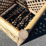 Square pot cover in bamboo