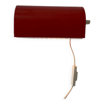 Simple red metal wall light from the AGE, 1970s, Germany.