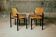 Martin Stoll - Set of four chairs in beech and black steel - c. 1980 - DE