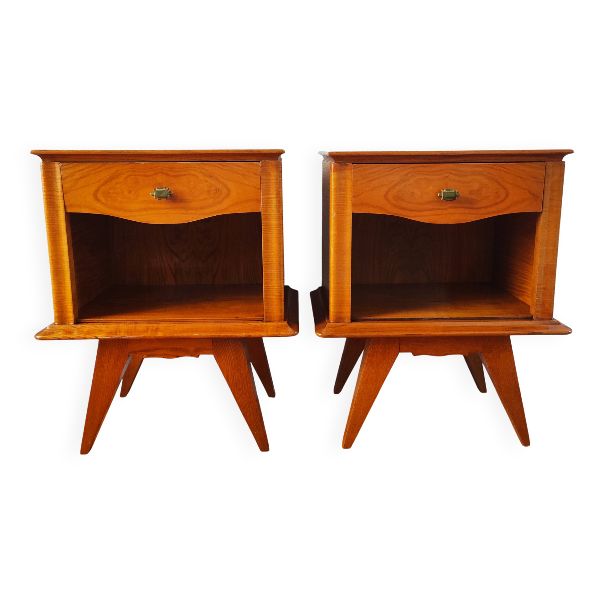 Paire de tables de chevets vintage 1950