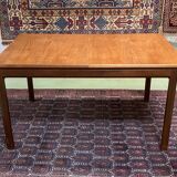 70s English teak table with a butterfly extension
