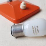 Orange desk lamp from the 1960s