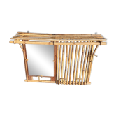 Portemanteau mural en bambou